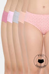 Rosaline Medium Rise Full Coverage Hipster Panty (Pack of 5) - Multicolor — thumbnail 1